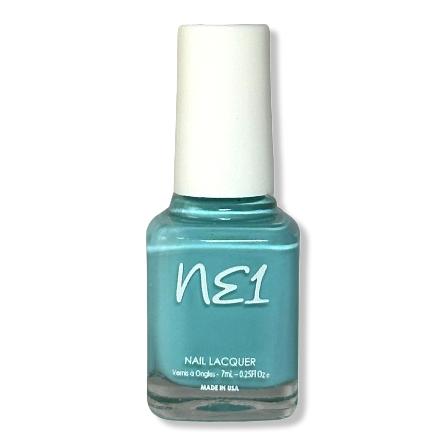 Bottle of Caldera, a teal nail polish