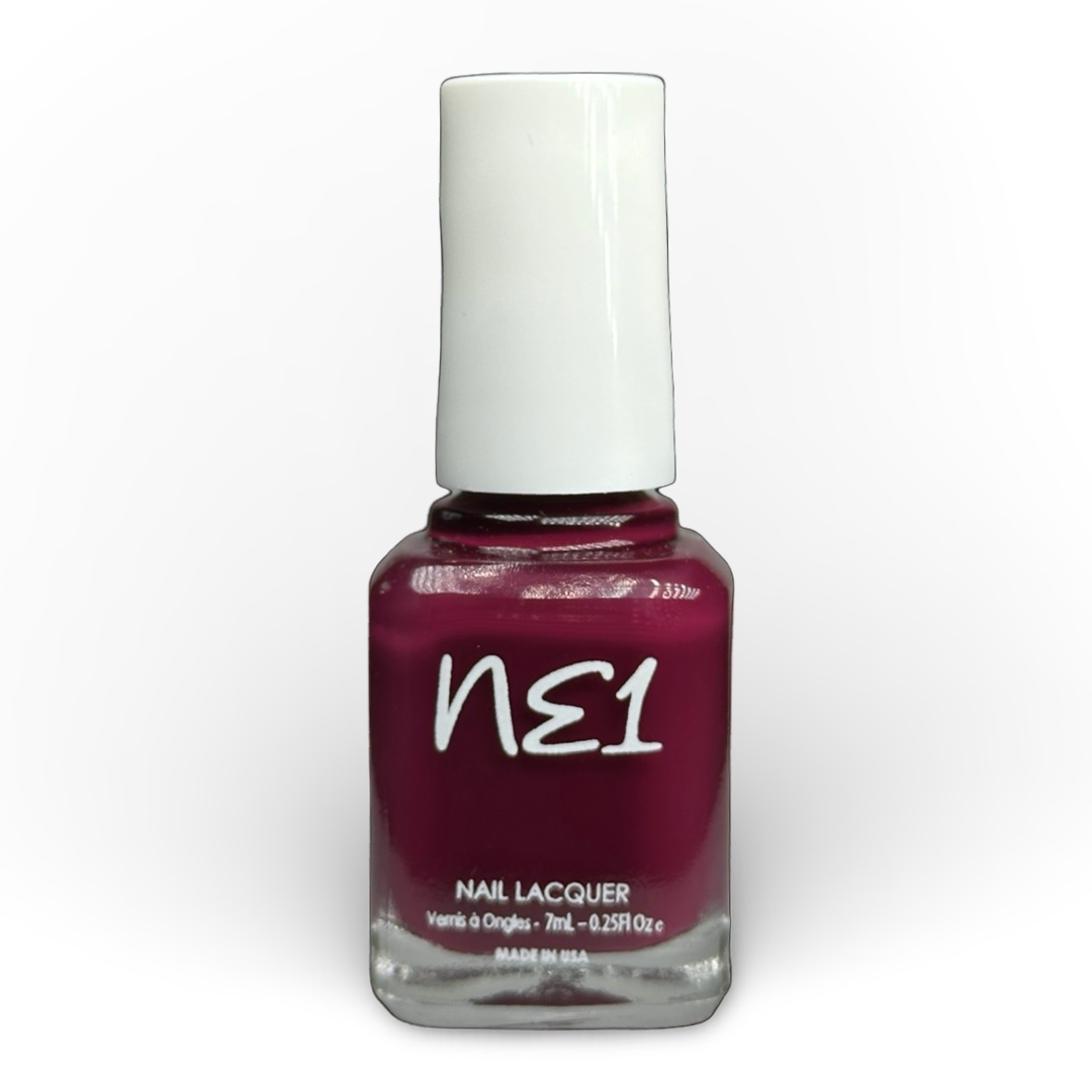 Bottle of Crimson Kiss, a plum purple nail polish