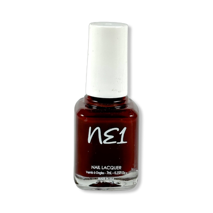 Bottle of Ravishing Rose, a dark red nail polish